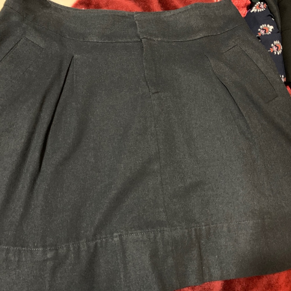 Merona Women’s Navy A-Line with Pleats Lined Skirt